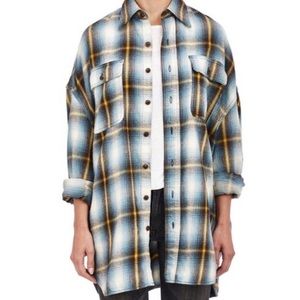 R13 • X-Oversized Plaid Button Up